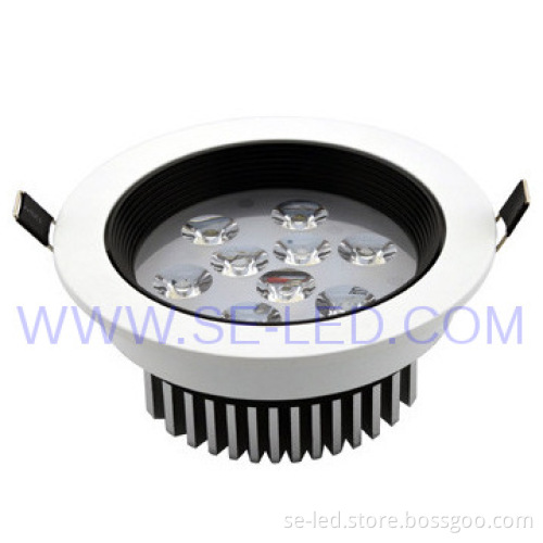 High Brightness Recessed ceiling light 9W Pure White